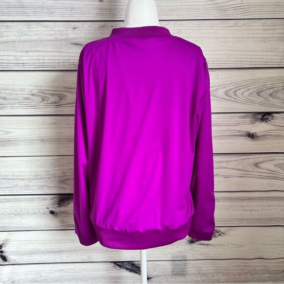 Nike Purple Polyester Athletic Golf Pullover Sweatshirt - Picture 7 of 9